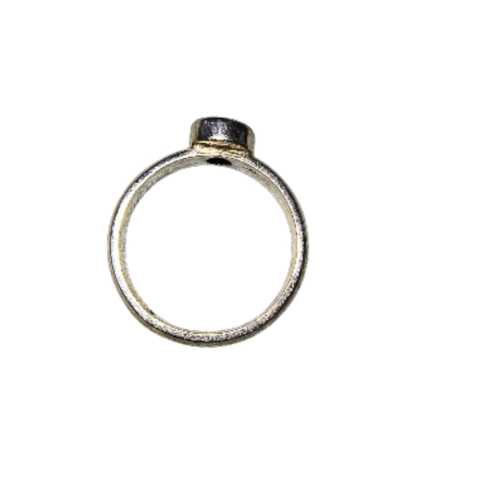 Yellow Topaz And Sterling Silver Artisan Minimalist Ring Brand New - Picture 9 of 11